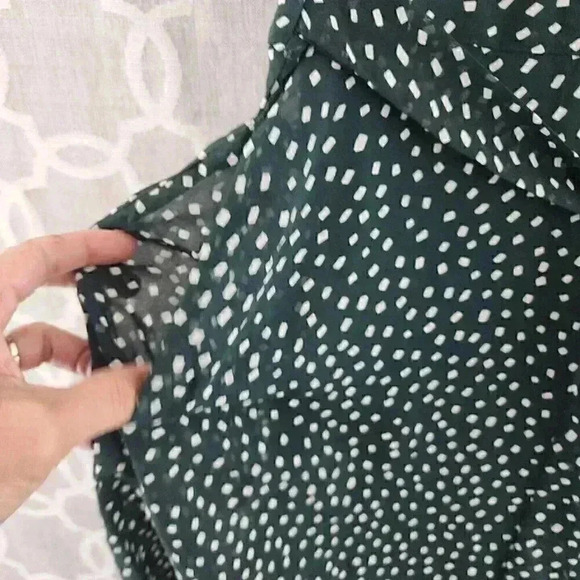 NWT Sm Wardrobe Ruffle Tied Waist Short Sleeve Chiffon Mini Dress M - Picture 5 of 9